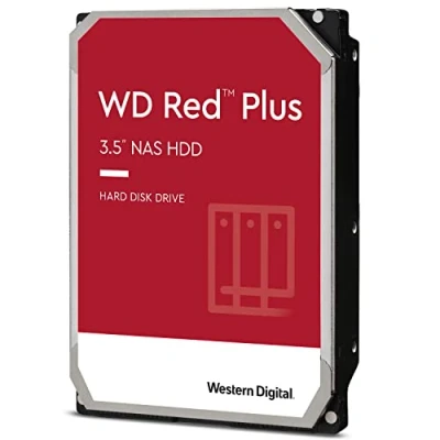 Immagine di WD Red Plus 8 TB NAS 3.5&quot; Disco Rigido Interno, Classe 7.200 RPM, SATA 6 GB/s, CMR, Cache 256 MB