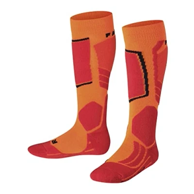 Immagine di Falke SK2 Intermediate Skiing Mediumstrong Cushioned Calzettoni Flash orange per bambini, Taglia: 27/30,