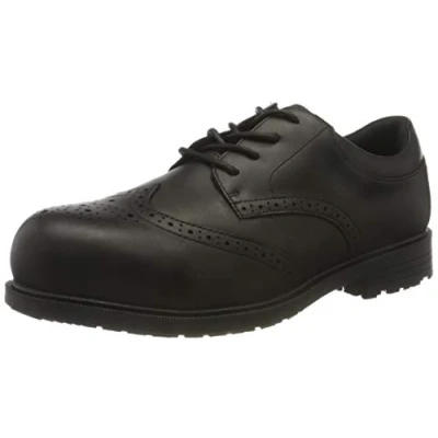 Immagine di Shoes for Crews Executive Wing Tip II ST Comode scarpe antinfortunistiche con punta, solette imbottite, suola antiscivolo in pelle, S2 SRC, per uomo e donna