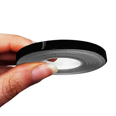 Immagine di 4R Quattroerre.it 10468 Trim Stripes Strisce Adesive per Auto, Nero, 5 mm x 10 mt