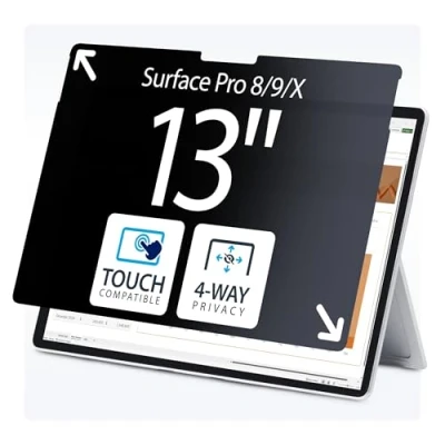 Immagine di StarTech.com Filtro Privacy per Surface PRO 8/9/X da 13&quot;, Verticale/Orizzontale, Touch, Visione a +/ 30, antiriflesso