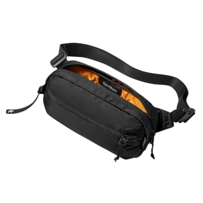 Immagine di tomtoc 1,5L Borsa da Petto con Protezione RFID, Piccola a Tracolla per Uomini e Donne, Marsupio Uomo Leggera Impermeabile, Borsello Viaggi, Nero, Perfetto Regali Natale