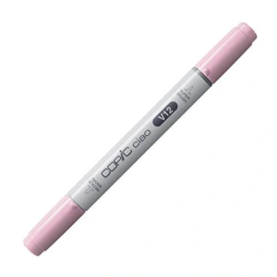 Immagine di Copic Ciao Pennarello Grafico con Doppia Punta, 11 g , Viola (Lilla Pallido), 12 x 150 mm