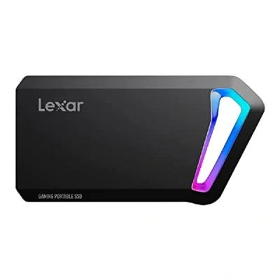 Immagine di Lexar SL660 BLAZE Gaming SSD Portatile, 512GB USB 3.2 Gen 2x2, Esterno con RGB LEDs, Fino a 2000 MB/s in lettura, 1900 scrittura, C (LSL660X512G RNNNG)