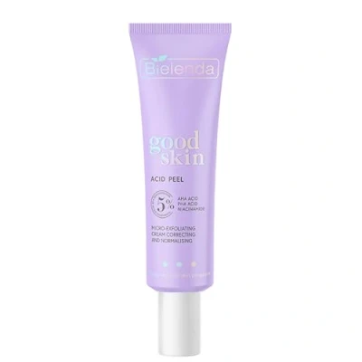 Immagine di Bielenda Good Skin Acid Peel Crema micropeeling correttiva e normalizzante AHA + acidi PHA, niacinamide, 50 ml