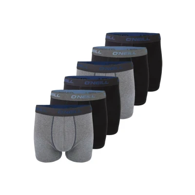 Immagine di O&#039;Neill boxer da uomo, confezione 6 pezzi, tinta unita, sport, basic, biancheria intima, senza apertura sul davanti, in cotone, nero, rosso, blu, M, L, XL, XXL, L