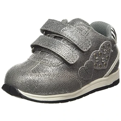 Immagine di Chicco Sneaker con doppio strappo, Bambina e ragazza, Argento, 21, Designed in Italy