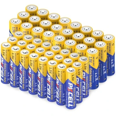 Immagine di PKCELL 24 batterie AA, R6P + AAA, R03P, 1,5 V al carbonio