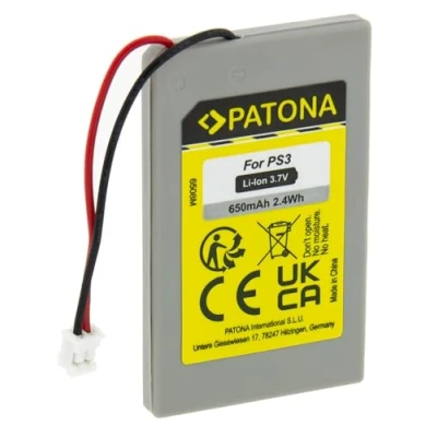 Immagine di PATONA Batteria Ricambio per Sony LIP1359, LIP1859, LIP1472 Batterie Compatibile con Playstation 3 CECHZC2E, Sixaxis Controller, PS3 Wireless Controller
