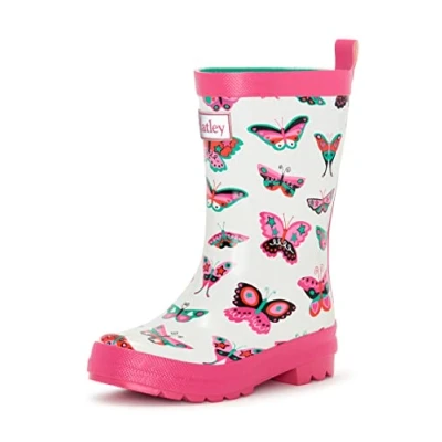 Immagine di Hatley Regenstiefel Printed Wellington Rain Boot, Stivali da Pioggia Bimba 0 24, Schmetterlinge Groovy Butterflies, 20 EU