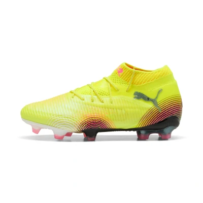 Immagine di Puma Future 8 Ultimate Scarpe da calcetto con tacchetti, Donna, Taglia: 39, Yellow alert/black/sun struck Tessuto / sintetico