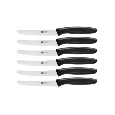 Immagine di ZWILLING Set di Coltelli, 6 Pezzi, Coltelli da Cucina, Lunghezza Lama 12 cm, Acciaio Inox Speciale/Impugnature Plastica, Twin Grip