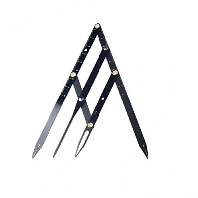 Immagine di Gobesty Golden Mean Caliper, Eyebrow Ruler with Ratio Stainless Steel Makeup Foldable Microblading Permanent