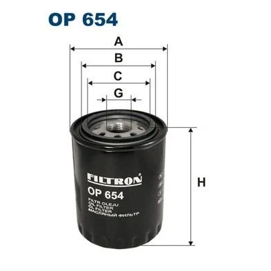 Immagine di FILTRON OP 654 Filtro olio 1 12 UNF ad avvitamento JAGUAR: XJ Sedan, XJS Cabrio, BENTLEY: Continental GT, Azure I, DAIMLER: Sedan
