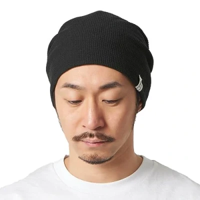 Immagine di CHARM Cappello Uomo Estivo Berretto Donna Cotone Slouchy Beanie Invernale Moda Coreana Giapponese Nero (Style B)