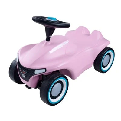 Immagine di BIG Bobby Car Neo Auto giocattolo con pneumatici silenziosi dal design moderno, per bambini a partire da 1 anno, colore rosa