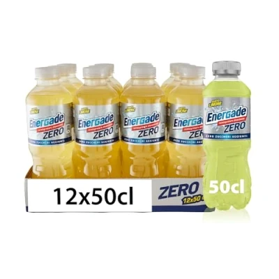 Immagine di Energade, Bevanda Reintegrante 12x0,5L, Gusto Limone, Zero Zuccheri Aggiunti, Con Sali Minerali, Perfetta per L&#039;Attività Fisica, Formato On the Go Idratazione Quotidiana