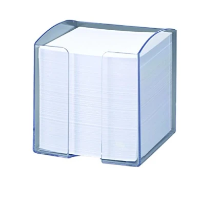 Immagine di Durable 1701682400 Portamemo Trend, 800 Foglietti Bianchi, Formato 90 x 90, Apertura sul Lato Frontale, 100 105 mm, Trasparente