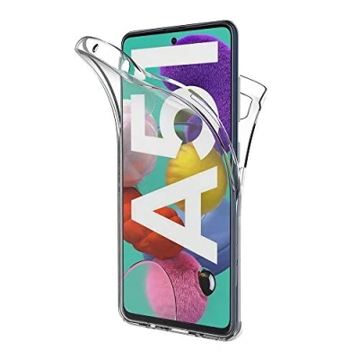 Immagine di AICEK Cover Compatible Samsung Galaxy A51, 360Full Body A51 Silicone Case Molle di TPU Trasparente Sottile Custodia per (6.5 Pollici)