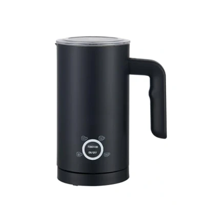 Immagine di Silver Style Schiumatore di latte nero, 500 W, riscaldamento con 4 funzioni, capacità 300 ml, spegnimento automatico, selettore retroilluminazione LED, 15 ricette incluse!