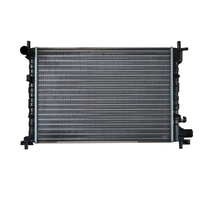 Immagine di NRF EASY FIT 54667 Radiatore motore Alluminio 525 378 23 con parti annesse Alette di raffreddamento montate meccanicamente FORD: FIESTA 4, Puma