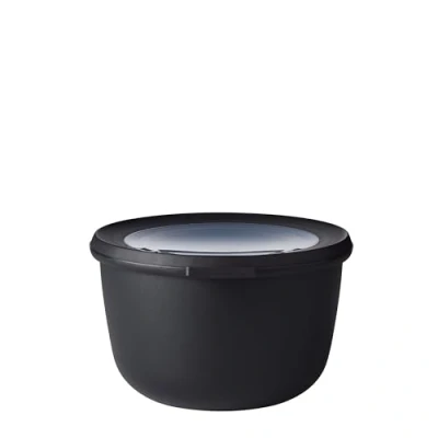 Immagine di Mepal Multi Bowl Cirqula Round Contenitori Plastica con Coperchio Adatto come contenitore ermetico per Frigo, microonde, Congelatore e piatti da portata Ciotole Cucina 1000 ml Nordic black
