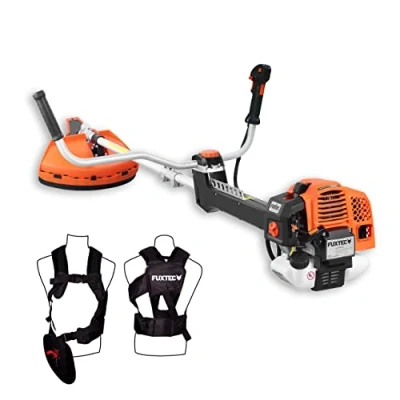 Immagine di Decespugliatore a scoppio professionale con 62 cc, sistema antivibrazione,2in1 Multitool, tracolla FUXTEC FX PS162 multifunzione tagliabordi trimmer motore 2 tempi 3,5 CV di potenza