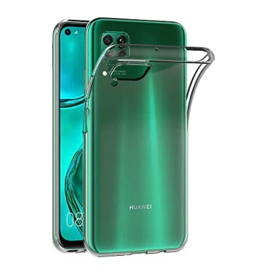 Immagine di AICEK Cover Compatible Huawei P40 Lite/Nova 6 SE/Nova 7i, Lite Silicone Case Molle di TPU Trasparente Sottile Custodia per Nova SE (6.4 Pollici)