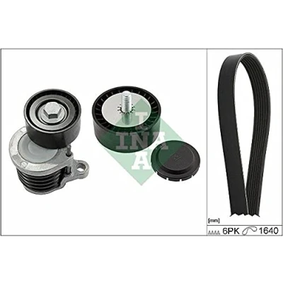 Immagine di INA 529 0238 10 Kit cinghie Poly V Controllare corsa libera generatore ed ev. sostituire MERCEDES BENZ: Classe C T modell, GLC SUV