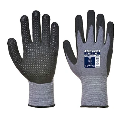 Immagine di Portwest A351G8RXL Guanto Dermiflex Plus, Nero/Grigio, XL