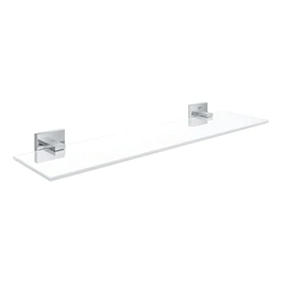 Immagine di GROHE QUICKFIX Start Cube,Mensola Portaoggetti in vetro,Installazione a vite o con colla, 530mm,Super Steel,41109DC0