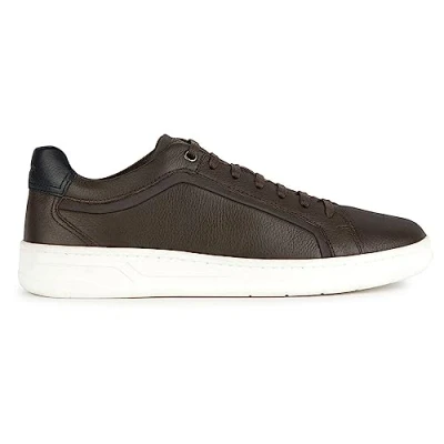 Immagine di Geox U Magnete Sneakers basse, Uomo, Taglia: 45, Coffee Pelle e tessuto
