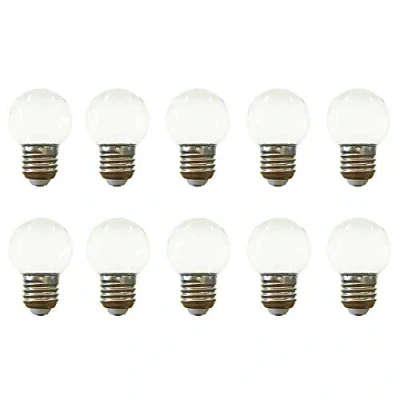 Immagine di Jiotouhu 10 Pezzi Lampadine LED E27 Bianco Freddo, 2W equivalenti a 20W, 200Lm, Trasparente， Consumo Basso, Lampada per Luci d&#039;atmosfera Casa Patio Esterno Decorazione Feste Matrimoni