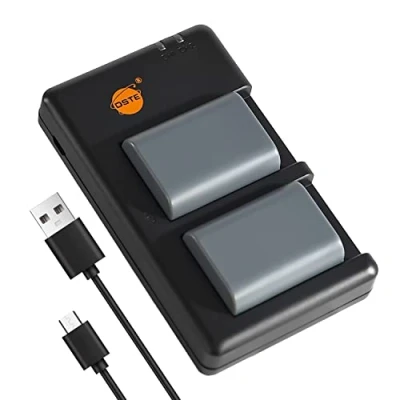 Immagine di DSTE 2PCS NB 2LH 2L (1900mAh/7.4V) Batteria Caricatore Compatibile per Canon Optura 500,PowerShot G9, S40, VIXIA HF R100, HG10, HV40, EOS 400D, Digital Rebel XT, XTi, FV500, FVM20, BP 2L5
