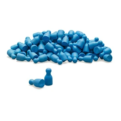 Immagine di Wissner® imparare attivamente Set di 100 personaggi/coni halma in blu 24 x 12 mm RE Wood®