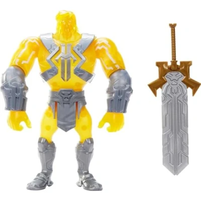 Immagine di Masters of The Universe He Man and Large Figure with Accessory Inspired by Motu Netflix Animated Series, 8.5in Collectible Toy