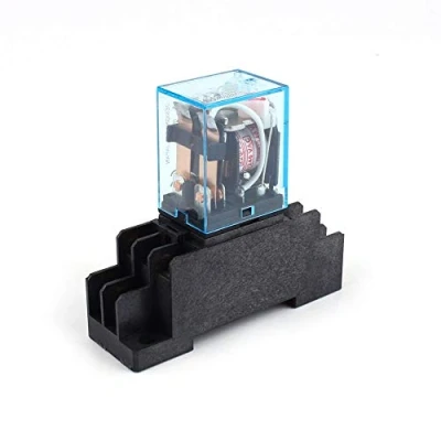 Immagine di Rele Intermedio AC 220V 10A Dpdt Bistabile Relè Potere 8 Pin con Socket Ferroviario Terminale Della Bobina