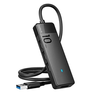 Immagine di Inateck Hub USB 3.2, 4 Porte a Hub, Adattatore 3.2 Gen 2 10Gbps con Cavo da 50cm, Adatto per MacBook, Mac PRO/Mini, iMac, Windows, Surface PRO, PS4
