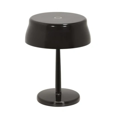 Immagine di Zafferano, Lampada Sister Light Mini Wi Fi, da Tavolo Ricaricabile e Senza Fili con Controllo Remoto, per Salotto ed Esterni, Dimmer a Step, 2200 4000 K, Altezza 17 cm, Colore Nero Perlato