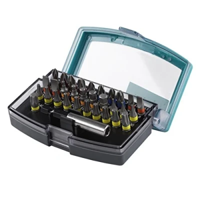 Immagine di Wolfcraft 2975000 Kit inserti 32 parti Taglio, Croce Phillips, Pozidriv, Brugola interna, Esalobo Interno (TX)