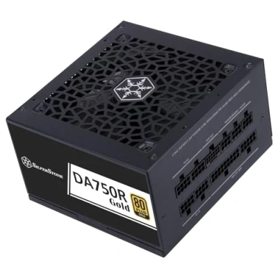 Immagine di SilverStone Technology DA750R Gold, 80 Plus Gold Alimentatore ATX completamente modulare, 750 W, 3,0 &amp; PCIe 5,0, SST GMA