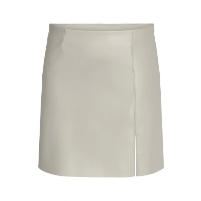 Immagine di Noisy May Nmclara Penny PU HW SLIT Skirt Gonna a tubino, Donna, Taglia: XS, Moonbeam
