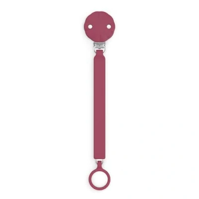 Immagine di Suavinex, Clip per ciuccio in silicone, Chiusura a con nastro piatto Catenella neonati +0 mesi, piastrina Wonder, Magenta