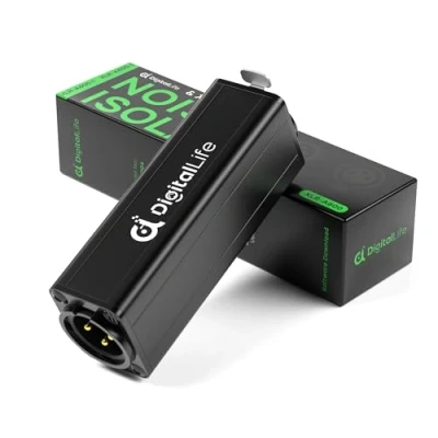 Immagine di DigitalLife Isolatore di Rumore Audio XLR Mono (Eliminatore Ronzio Passivo, A600 I, M/F)