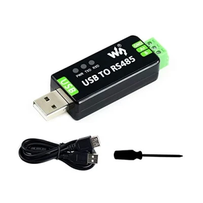 Immagine di Waveshare Industrial USB to RS485 Converter with original FT232RL 300 921600bps Baudrate Built in Embedded Protection Circuits,Resettable fuse, ESD protection, TVS diode