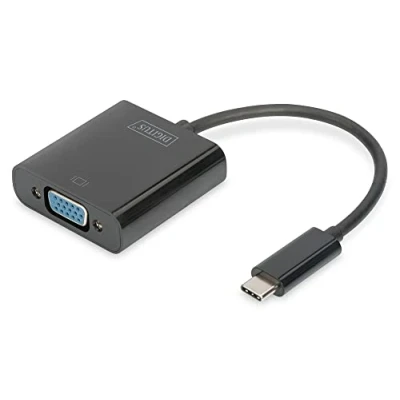 Immagine di Digitus DA 70853 USB / VGA Adattatore [1x spina C® 1x Presa VGA] Nero 15.00 cm