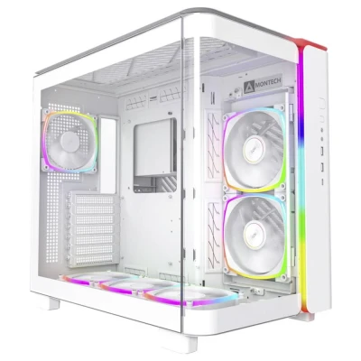 Immagine di MONTECH KING 95 PRO Tempered Glass ARGB Midi Tower PC Case Bianco