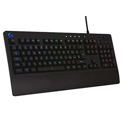 Immagine di Logitech G213 Prodigy Gaming Keyboard, RGB Lightsync Backlit Keys, Spill Resistant, Customizable Dedicated Multi Media AZERTY French Layout, Nero