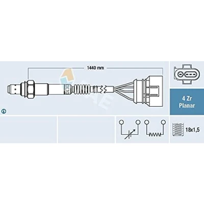 Immagine di FAE 77401 Sonda lambda al Catalizzatore diagnostica marrone AUDI: A4 B5 Avant, A6 C5 VOLKSWAGEN: Passat GP Sedan, Variant