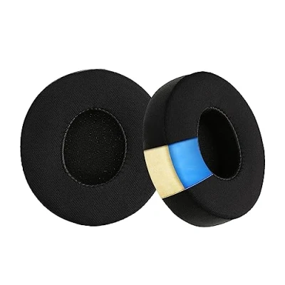 Immagine di kwmobile 2x Cuscinetto Compatibile con Beats Solo 3 Cuscinetti di Ricambio per Cuffie in Similpelle nero e Gel Rinfrescante